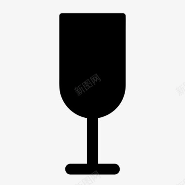 香槟酒杯酒类饮料图标