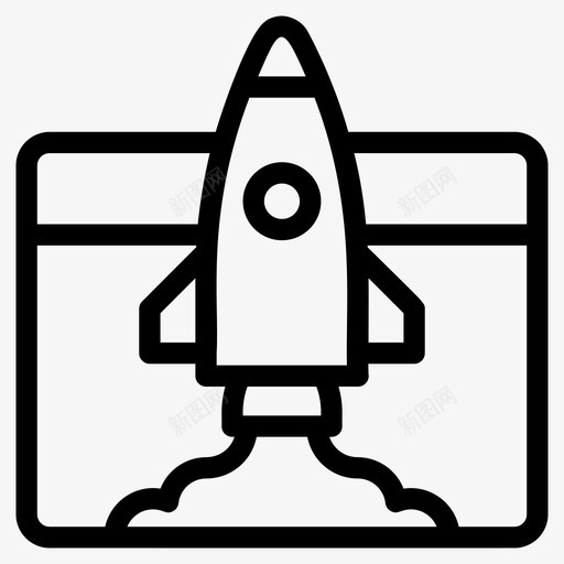 网站启动项目启动启动启动svg_新图网 https://ixintu.com 启动 网站 营销 项目 网络 推进 互联网 邮件 线图 图标 集合