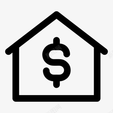 房屋租金购买价格图标
