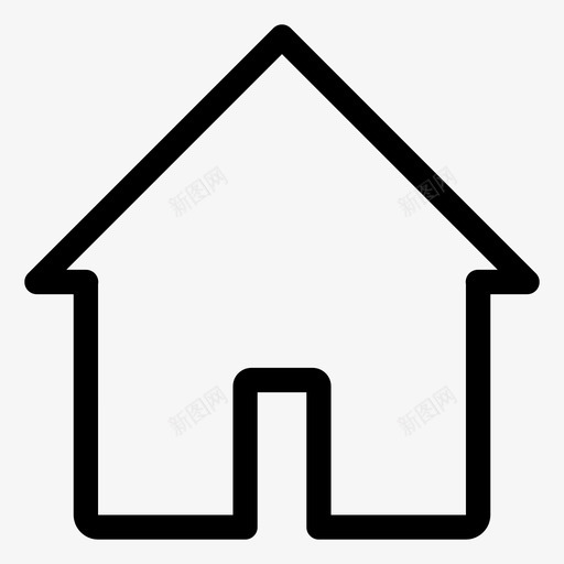 住宅建筑住宅按钮svg_新图网 https://ixintu.com 住宅 建筑 按钮 名片 图标 第二