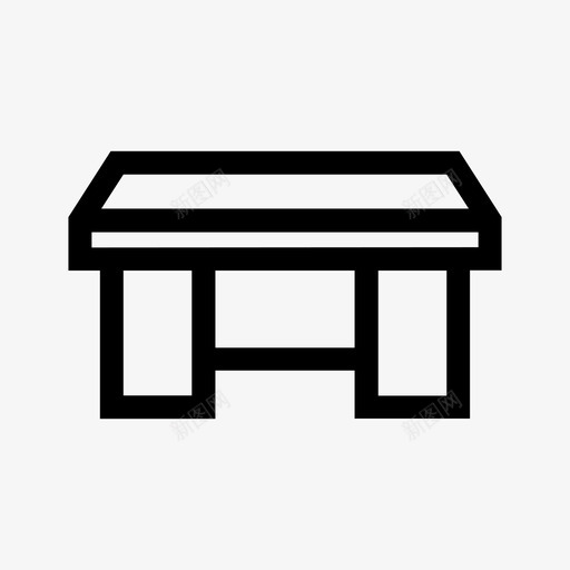 桌子家具商业图标svg_新图网 https://ixintu.com 桌子 家具 家具商 商业 图标
