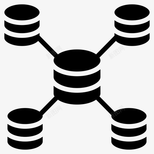 数据库基础设施数据网络数据仓库svg_新图网 https://ixintu.com 数据库 数据 基础设施 数据网 网络 仓库 模型 共享 科学技术 字形 图标