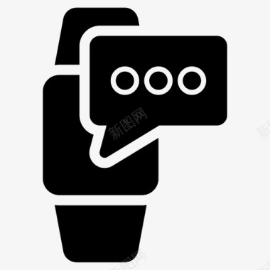 智能手表手持式手表信息应用程序图标