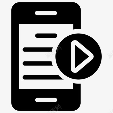 视频内容电子书教育应用程序图标