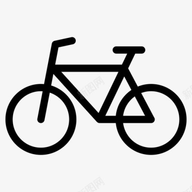 自行车踏板驱动车辆串联图标
