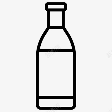 水瓶饮料塑料瓶图标