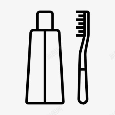 牙刷清洁剂牙膏图标