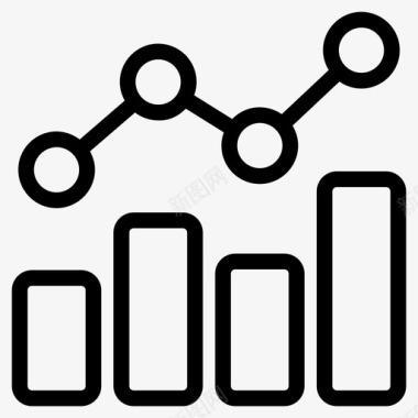 趋势分析信息图表线图图标