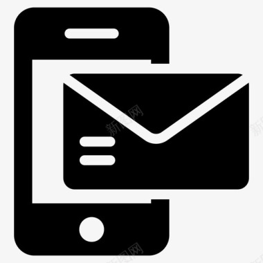 移动邮件电子邮件书面信件图标