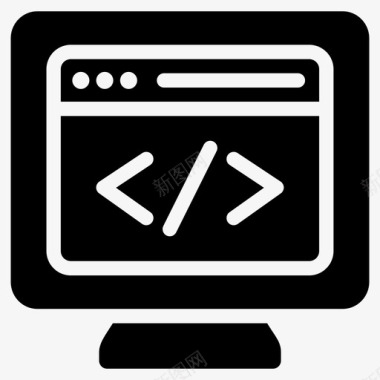 网络编程html编码软件开发图标