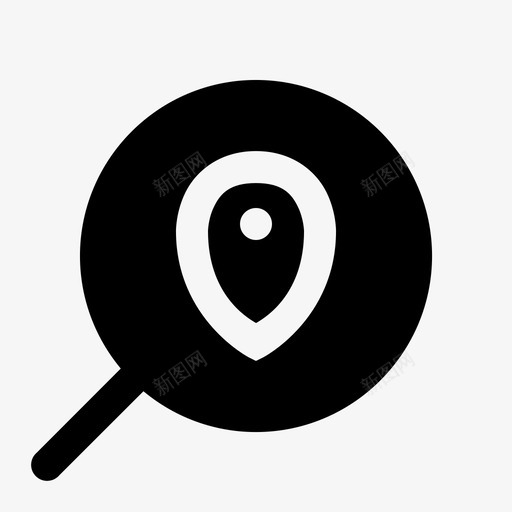 搜索目的地查找位置svg_新图网 https://ixintu.com 搜索 目的地 查找 位置 旅行 度假 实心