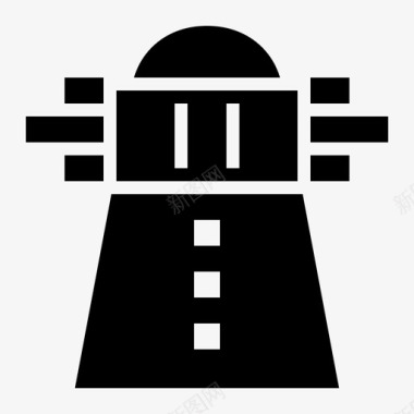 灯塔建筑航海图标
