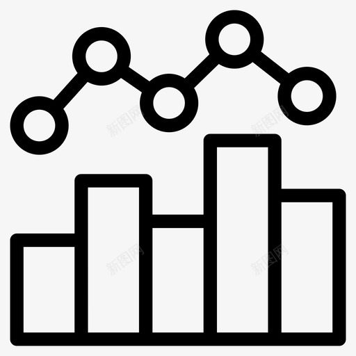 趋势分析信息图线图svg_新图网 https://ixintu.com 分析 趋势 线图 信息 生产 项目 进度 图表 文档 相关 图标