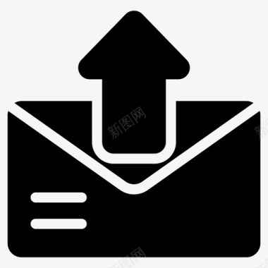 发送邮件电子邮件书面信函图标