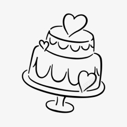 爱的蛋糕蛋糕面包店比特日高清图片