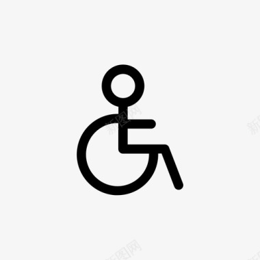 轮椅残疾人财务热线图标