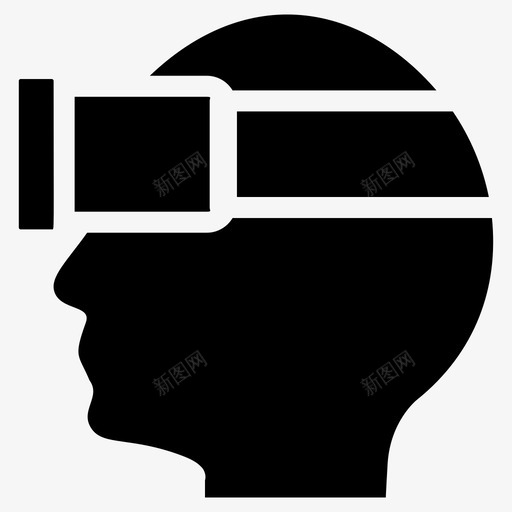 虚拟现实3d眼镜增强智能svg_新图网 https://ixintu.com 虚拟现实 增强 眼镜 智能 现实 创新 新技术 数据 科学技术 字形 图标
