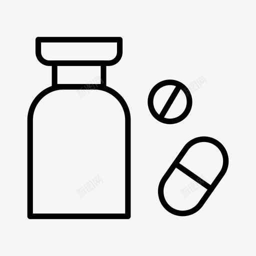 药丸和胶囊瓶子药物svg_新图网 https://ixintu.com 药丸 胶囊 药物 瓶子 病毒 流感 概述