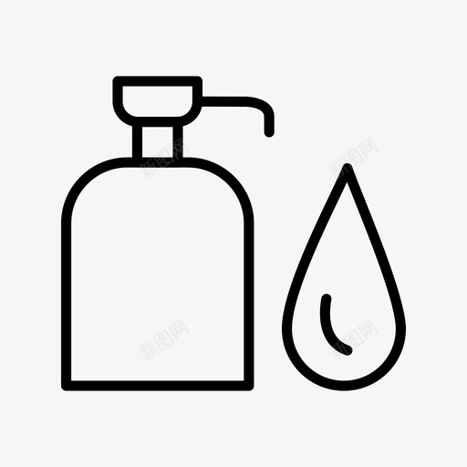 肥皂瓶药物洗涤液svg_新图网 https://ixintu.com 肥皂 药物 洗涤 液水 病毒 流感 概述