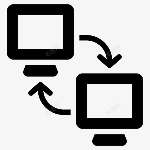 数据传输计算机连接数据共享svg_新图网 https://ixintu.com 数据传输 数据 同步 计算机 连接 共享 通信 相关 字形 集合