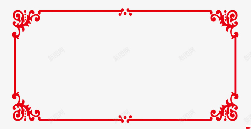 中国风传统大红色喜庆新年边框宣传栏文本框设计png免抠素材_新图网 https://ixintu.com 中国 国风 传统 大红 红色 喜庆 新年 边框 宣传栏 文本 设计
