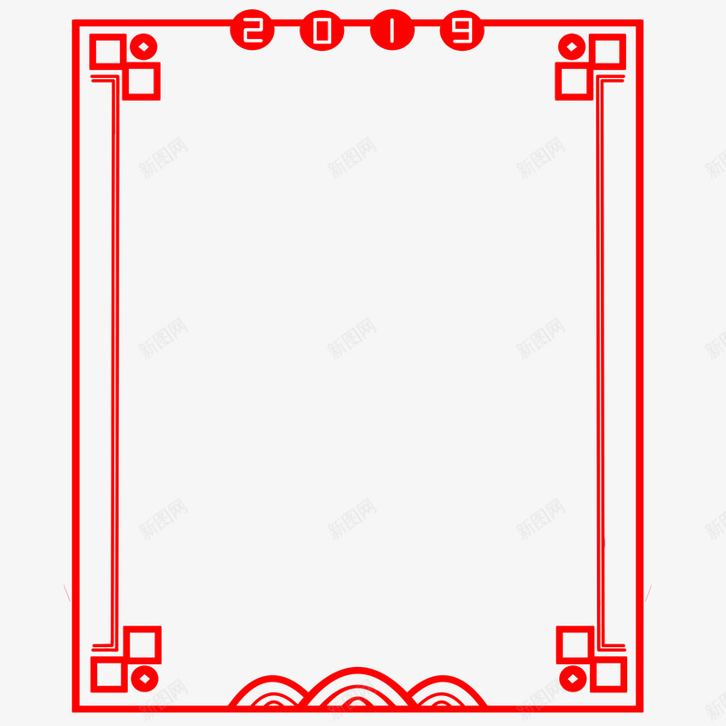 中国风传统大红色喜庆新年边框宣传栏文本框设计png免抠素材_新图网 https://ixintu.com 中国 国风 传统 大红 红色 喜庆 新年 边框 宣传栏 文本 设计