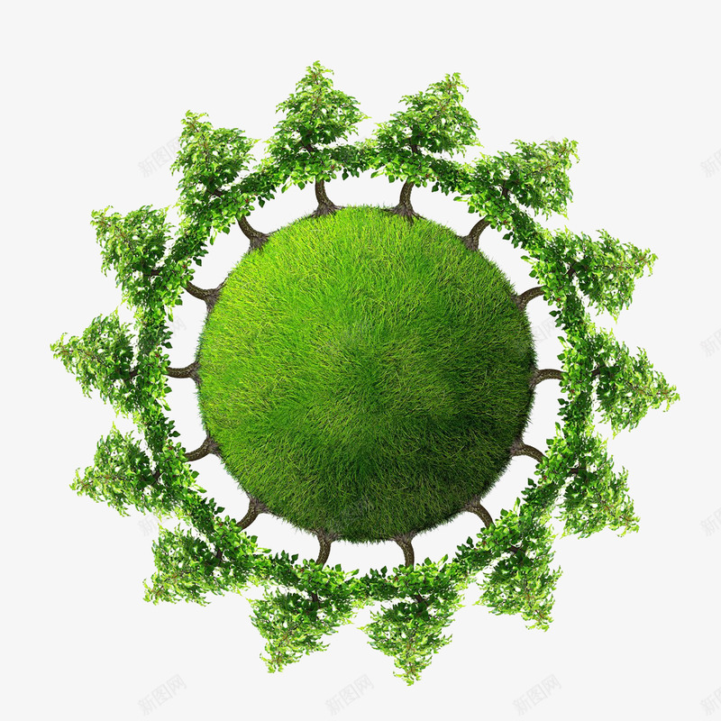 植树节环保创意png免抠素材_新图网 https://ixintu.com 植树节 环保 创意