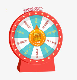 年会套餐点击后抽奖大转盘高清图片
