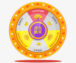年会套餐点击后大转盘转盘抽奖高清图片