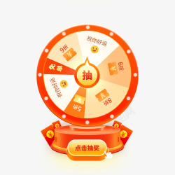 年会套餐点击后抽奖大转盘高清图片