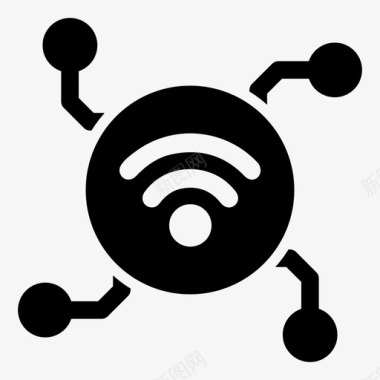 wifi信号宽带网络互联网信号图标