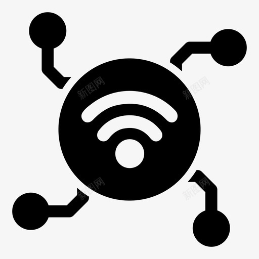 wifi信号宽带网络互联网信号svg_新图网 https://ixintu.com 信号 网络 宽带 宽带网 网络互联 互联网 无线网络 一组 通信 固态 图标