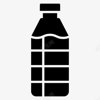 水瓶水饮料图标