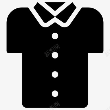 正式衬衫服装男衬衫图标