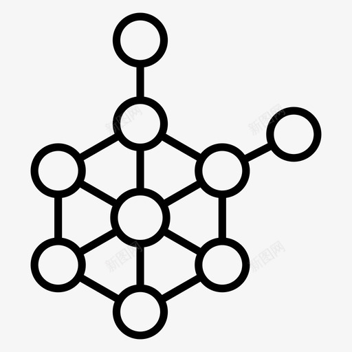 分子结构复合拓扑分子几何学svg_新图网 https://ixintu.com 分子结构 拓扑 科学 向量 复合 分子 几何学 医学 图标