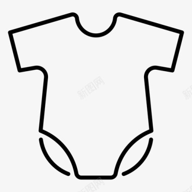 婴儿服装儿童服装连体衣图标