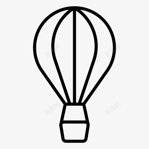 热气球飞行降落伞气球svg_新图网 https://ixintu.com 热气球 飞行 降落伞 气球 运输