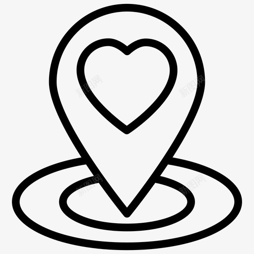 爱的位置定位针地图标记svg_新图网 https://ixintu.com 爱的 位置 地图 婚礼 定位 标记 指针 地点 爱情 矢量 矢量图