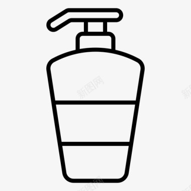 肥皂分配器沐浴液泡沫分配器图标