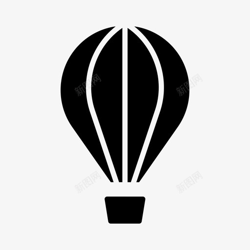 热气球飞行降落伞气球svg_新图网 https://ixintu.com 热气球 飞行 降落伞 气球 运输