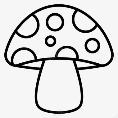 蘑菇菌类真菌图标