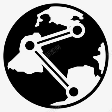 全球共享全球网络国际网络图标