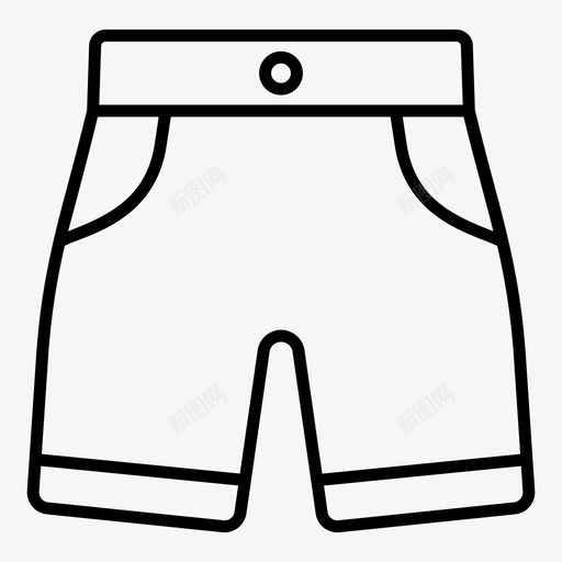 短裤服装男装svg_新图网 https://ixintu.com 内衣 短裤 服装 男装 集美 美丽 时尚 轮廓 向量 图标