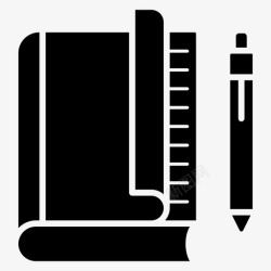 教育手册书籍写作作业本图标
