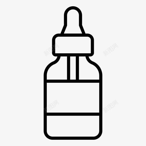 血清瓶液体瓶油瓶svg_新图网 https://ixintu.com 血清 液体 油瓶 油罐 储油罐 集美 美容 时尚 轮廓 向量 图标
