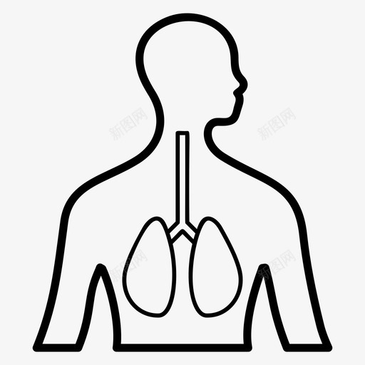 呼吸系统人肺人体器官svg_新图网 https://ixintu.com 人体 人肺 医学 向量 呼吸系统 呼吸道 器官 图标 科学 肺活量 肺科