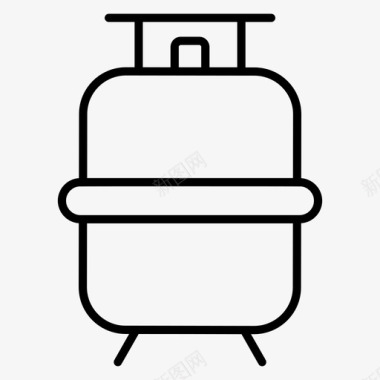 煤气瓶烹饪烧嘴钢瓶炉图标