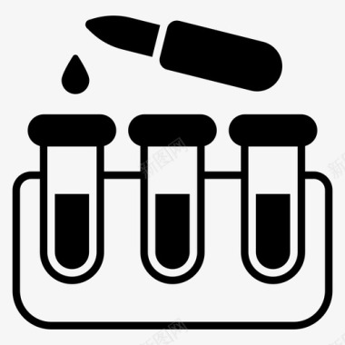 化学实验实验室设备实验室测试图标