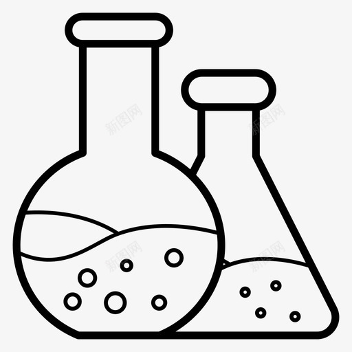 实验室设备实验室工具科学和医学线向量图标集svg_新图网 https://ixintu.com 实验室 设备 工具 科学 医学 向量 图标