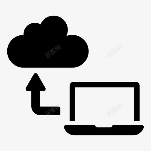 云计算云设备云托管svg_新图网 https://ixintu.com 云计算 设备 托管 存储 技术 技术网 网络 通信 一组 实心 图标